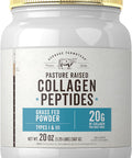 Carlyle Grass Fed Collagen Peptides Powder 20oz | Unflavored | Pasture Raised | Types I & III | 20g of Collagen Per Daily Dose | Non-GMO Gluten | by Herbage Farmstead