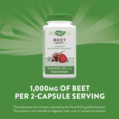 Nature'S Way Beet Root, Supports Antioxidant Pathways*, 320 Capsules