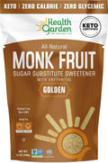 Health Garden Monk Fruit Sweetener, Golden, 15oz Bag ÃƒÂ¢Ã¢â€šÂ¬Ã¢â‚¬Å“ 1:1 Monk Fruit Sugar Substitute with Erythritol ÃƒÂ¢Ã¢â€šÂ¬Ã¢â‚¬Å“ Zero Calorie Monkfruit Sweetener Pure ÃƒÂ¢Ã¢â€šÂ¬Ã¢â‚¬Å“ Ideal for Baking, Keto Friendly, Non-GMO, Kosher