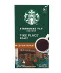 Starbucks VIA Instant Coffee, Medium Roast Coffee, Pike Place Roast, 100% Arabica, Single-Serve, 1 Box (50 Packets) | 100% Arabica instant coffee packets; Pike Place Roast medium roast; 1 box, 50 packets