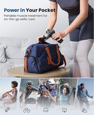 Bob And Brad C2 Massage Gun, Deep Tissue Percussion Massager Gun, Muscle Massager With 5 Speeds And 5 Heads, Electric Back Massagers For Professional Athletes Home Gym, Fsa And Hsa Eligible