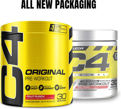 C4 Original Pre Workout Powder Fruit PunchÃƒÆ’Ã¢â‚¬Å¡ | Vitamin C for Immune Support | Sugar Free Preworkout Energy for Men & Women | 150mg Caffeine + Beta Alanine + Creatine | 30 Servings