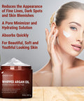 MAJESTIC PURE Whipped Argan Oil Body Butter for Women & Men - With Ceramides, Vitamin E & A & Vegan Collagen - Whipped Body Butter Argan Oil For Skin, Face, & Appearance of Wrinkles & Fine Lines - 8oz