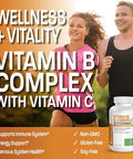 Bronson Vitamin B Complex With Vitamin C - Immune Health, Energy Support & Nervous System Support - Non-Gmo, 250 Vegetarian Capsules