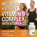 Bronson Vitamin B Complex With Vitamin C - Immune Health, Energy Support & Nervous System Support - Non-Gmo, 250 Vegetarian Capsules
