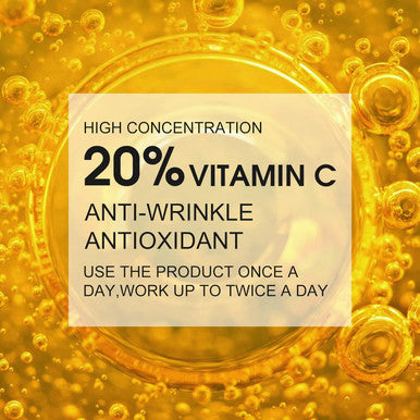 Elbbub Premium 20% Vitamin C Serum For Face with Hyaluronic Acid Retinol & Amino Acids - Boost Skin CollagenHydrate & Plump Skin Anti Aging & Wrinkle Facial Serum 60ml
