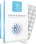 Healthspan Calcium & Vitamin D (240 Chewable Tablets) | High Strength Pure Calcium Supplement | Natural Source of Vitamin D3 | Added Vitamin K for Bone Health | Vanilla | Vegetarian