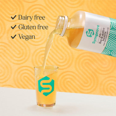Symprove Daily Probiotic Drink Mango and Passion Fruit 10 Billion CFUs 4 Clinically Studied Strains Gut and Immune Support Water-Based Vegan Dairy and Gluten Free (Pack of 4 x 500ml)