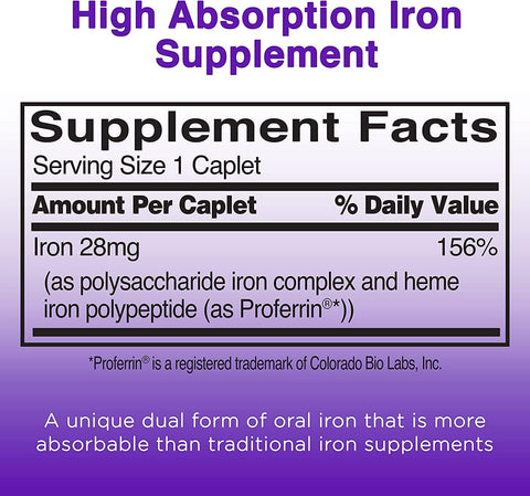 Feosol Complete With Bifera Iron 30 Caplets (3 Pack)