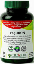 Greeniche VEG-IRON 60 Capsule High Absorption Iron Supplement For Women & Men