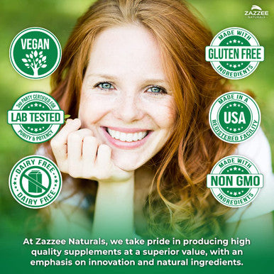 Zazzee Extra Strength 1,3/1,6 Beta Glucans, 1000 Mg, 100% Concentrated, 90 Vegan Capsules, Supports A Healthy Immune System, 100%
