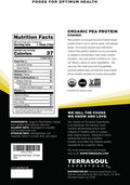 Terrasoul Superfoods Organic Pea Protein (Unflavored Smooth Texture) 1.5 Pounds