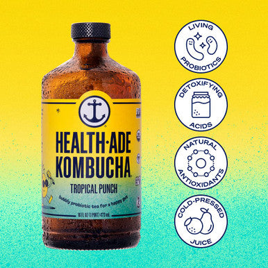 Health-Ade Tropical Pineapple Organic Kombucha 16oz