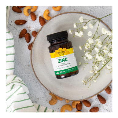 Country Life Zinc 50Mg Target Mins 90 Tablets Certified Gluten Free Certified Vegetarian
