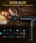 Massage Gun Deep Tissue, Handheld Electric Muscle Massager, High Intensity Percussion Massage Device For Pain Relief With 9 Attachments & 30 Speed(Black)