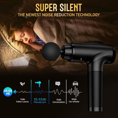 Massage Gun Deep Tissue, Handheld Electric Muscle Massager, High Intensity Percussion Massage Device For Pain Relief With 9 Attachments & 30 Speed(Black)