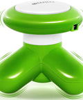 Mini Handheld Massager - Green - Powerful Massage Vibrations For Muscle Relief & Relaxation - Portable Therapeutic Device W/ 2 Convenient Power Modes (Battery Operated & Usb Powered)