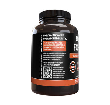 PURE ORIGINAL INGREDIENTS Fo-Ti (365 Capsules) No Magnesium Or Rice Fillers, Always Pure, Lab Verified