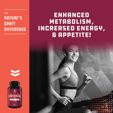 100% Pure Forskolin Extract 60 Capsules - Quality Weight Loss Supplement for Women & Men - Most Potent Coleus Forskohlii on The Market Ãƒâ€šÃ¢â‚¬â€œ Standardized at 20% - Guaranteed by Natures Craft