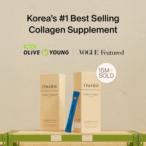 Ownist Triple Collagen Liquid Packets On-The-Go - Peptides With Hydrolyzed Marine Collagen Elastin Hyaluronic Acid And Vitamin For Healthy Skin - Orange Flavor 14 Individual Stick Packs