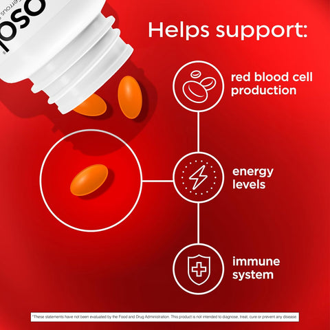 Feosol Complete Iron Supplement Caplets Bifera Iron for High Absorption Heme and NonHeme Dual Action Minimizes 1 Per Day for Energy and Immune System Support Made in USA 30 Count