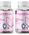 Hyland's s Kids Organic Elderberry Plus Gummies, Organic Black Elderberry with ZINC and Vitamin C, Immune Support for Children, 48 Vegan Gummies (2 Pack)