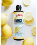 Barleans Lemon Creme Omega 3 Fish Oil Supplements 1080mg of EPA/DHA for Brain Heart Joint Immune Health AllNatural Fruit Flavor Non GMO Gluten Free 8Ounce