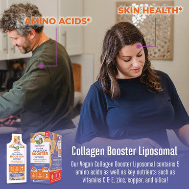 Maryruth Organics Collagen Booster Liposomal | Sugar | Liquid Collagen Booster with Vitamin C Vitamin E Zinc Copper & Silica | Skin Care & Joint Support Supplement | Vegan | Non-GMO | Gluten | 14 Servings