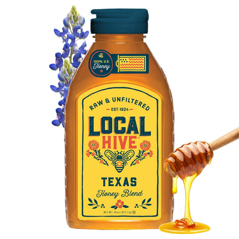 Local Hive Clover Raw & Unfiltered ÃƒÂ¢Ã¢â€šÂ¬Ã¢â‚¬Å“ 16 oz | 100% Pure U.S. Honey | Natural Sweetener Sourced from American Bees & Beekeepers | Premium Clover Flavor | Ideal for Tea, Baking & Cooking