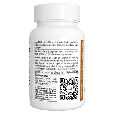 biOptimizers Cognibiotics - 60 capsules