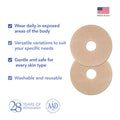 Epiderm Silicone Gel Sheet For Scars, Silicone Scar Sheets For Areola Reconstruction & Breast Augmentation Surgery, Can Be Cut To Size, Breast Reduction Scar Care -1 Pair, Natural