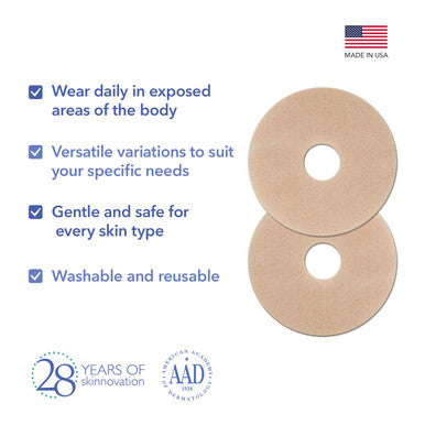 Epiderm Silicone Gel Sheet For Scars, Silicone Scar Sheets For Areola Reconstruction & Breast Augmentation Surgery, Can Be Cut To Size, Breast Reduction Scar Care -1 Pair, Natural