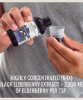 Natures Way Sambucus Original Elderberry Syrup, Black Elderberry Extract, Traditional Immune Support*, Delicious Berry Flavor, 4 Fl Oz.