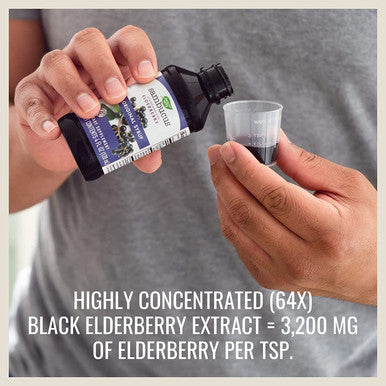 Natures Way Sambucus Original Elderberry Syrup, Black Elderberry Extract, Traditional Immune Support*, Delicious Berry Flavor, 4 Fl Oz.