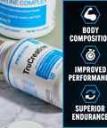 Pescience Trucreatine Creatine Pills Easy-To-Take Creapure Creatine Capsules Monohydrate For Men & Women Supports Muscle Growth Strength & Recovery Cognition 3G Per Serving 120 Capsules
