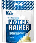 Evlution Nutrition Stacked Protein Gainer, Whey Protein Powder Complex, 50 Grams Protein, 250 Grams Carbohydrates, Build Muscle, Recovery, Post Workout, Gluten-Free (Vanilla Ice Cream, 12 LB)
