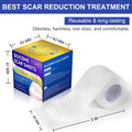 Silicone Scar Sheets (1.6 X 120 ), Clear Gel Silicone Scar Tape, Invisible Medical Grade Scar Silicone Strips, Transparent Advanced Removal Scar Patches For C-Section, Keloids, Burn, Acne