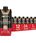 Optimum Nutrition Gold Standard 24g Protein Shake, Vanilla, 12 Ct