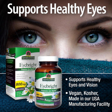 Nature'S Answer Eyebright Herb 800mg 90-Capsules | Supports Eyes & Vision | Non-GMO | Alcohol- Gluten- Kosher & No Preservatives | Single Count