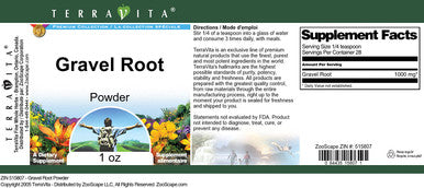 Terravita Gravel Root Powder (1 Oz, Zin: 515807)