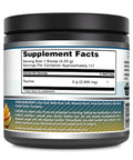 Amazing Formulas Taurine 500 Grams (1.1 Lb) Powder Supplement | 2000 Mg Per Serving | 111 Servings | Non-Gmo | Gluten Free | Made In Usa (Fruit Punch)
