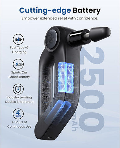 Bob And Brad D5 Pro Massage Gun, Powerful Percussion Massage Gun Deep Tissue With Enhanced Power For Athletes Home Gym, Handheld Muscle Massager Gun For Pain Relief & Muscle Therapy, Fsa Hsa Eligible