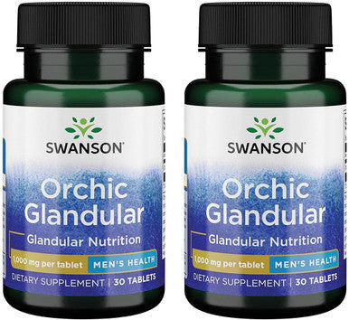 Swanson Orchic Glandular - Men's Health 1000 mg 30 Tabs 2 Pack