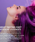 Bronson Biotin 10,000 Mcg Lozenges Fast Dissolve High Potency Supports Hair, Skin & Nails Mixed Berry Flavor - Non-Gmo, 180 Vegetarian Lozenges