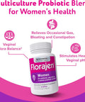 Florajen Womenâ€™S Vaginal Probiotic - Gut Health Vaginal Ph Balance & Constipation Relief - Multi-Strain Formula With Lactobacillus - Refrigerated For Potency - 60 Capsules