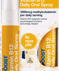 BetterYou Vitamin B12 Spray Liquid Immune Support Supplement, 300g Strength per Single Spray, 0.85 Fl Ounce (192 Sprays), Apricot