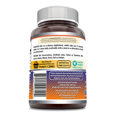 Amazing Formulas Elderberry Complex Supplement | 120 Chewable Tablets | Berry Flavor | Non-Gmo | Gluten-Free | Made In Usa