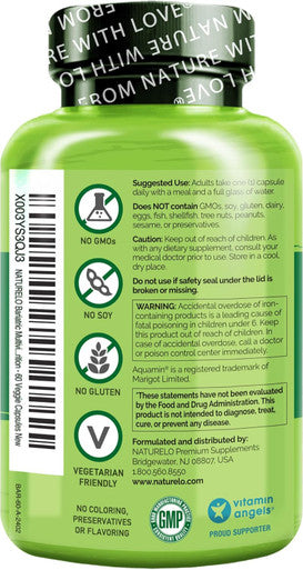 Naturelo Bariatric Multivitamin - One Daily With Iron - Supplement For Post Gastric Bypass Surgery Patients - Natural Whole Food Nutrition - 60 Veggie Capsules