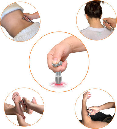 T-Bar Massage Tool, Myofascial Release Tool, Self Massage Tool, Thumb Save Massager, Foot Reflexology Tool, Stainless Steel, Heavy Duty
