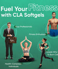 Weightworld CLA Supplement 3000mg - 180 High Strength Softgels - 80% Active Isomers Conjugated Linoleic Acid from Safflower Oil - Pre Workout Diet Supplement (Alternative of L-Carnitine) for Men & Women